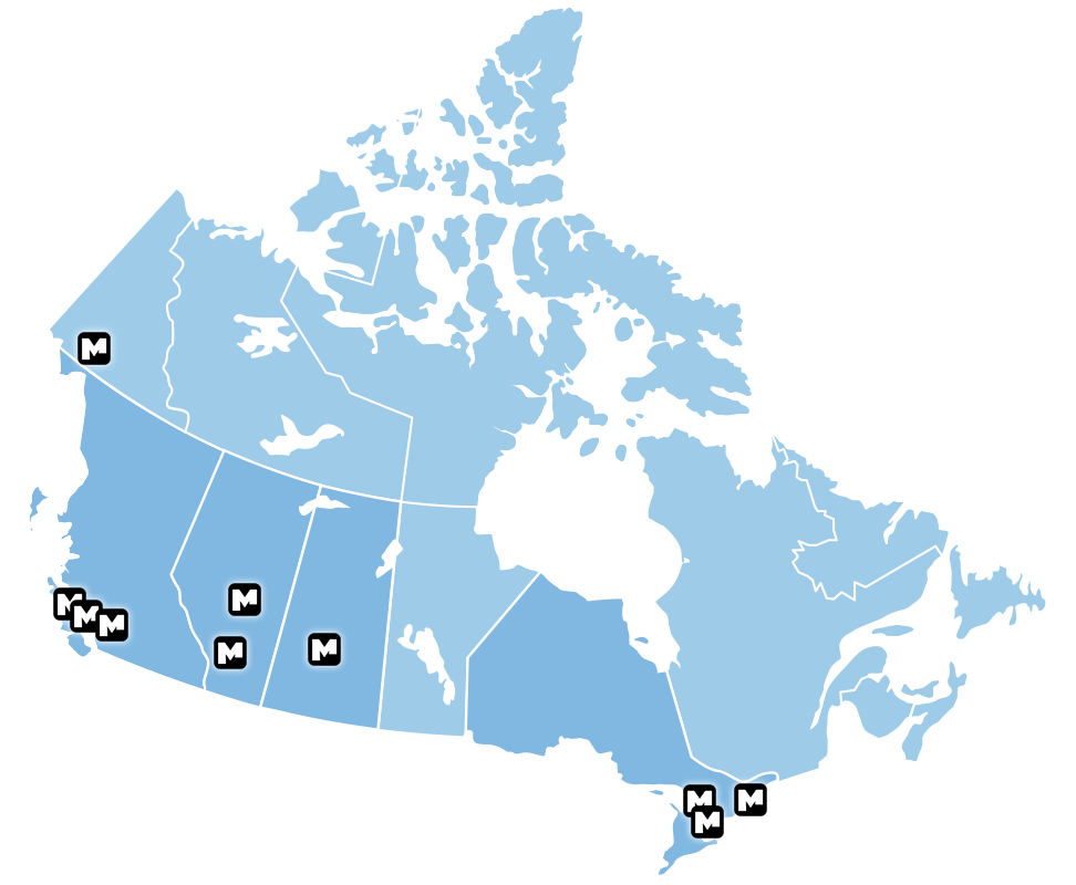MSP Corp Locations Map
