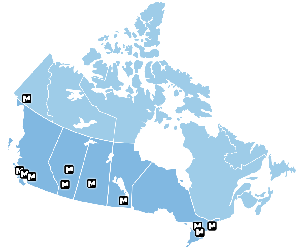 MSP Corp Locations Map